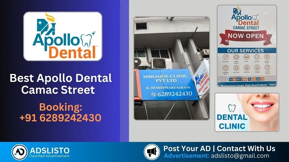 Best Apollo Dental Camac Street Booking +91 6289242430
